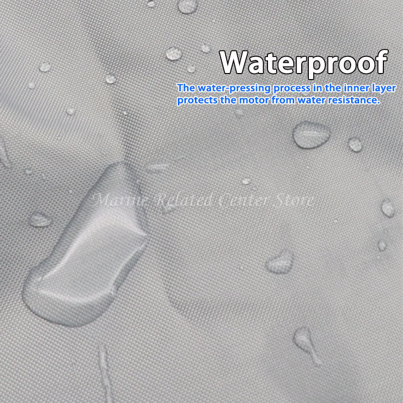Outboard Motor Cover Waterproof - Чехол для лодочного мотора 420D серый,