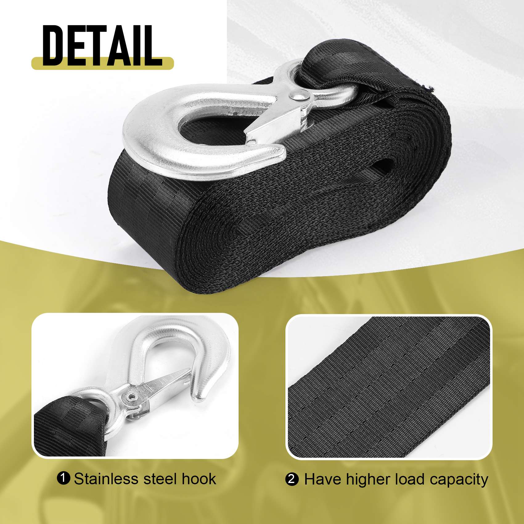 Ремень для лебедки AEF5 с крюк – обзор и цена Boat Trailer Winch Strap
