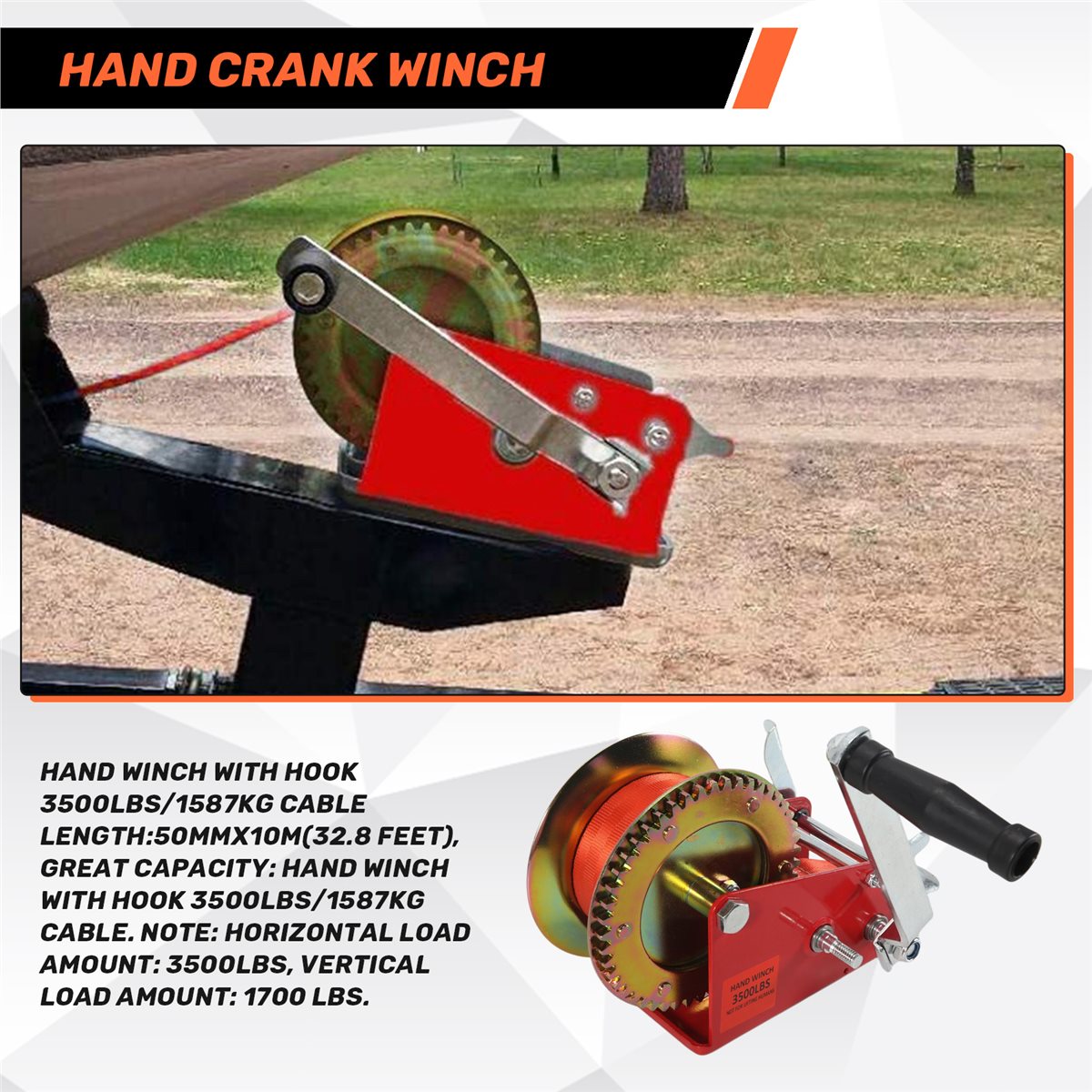 Ручная лебедка ABLK для лодок, – обзор и цена Boat Trailer Winch Strap
