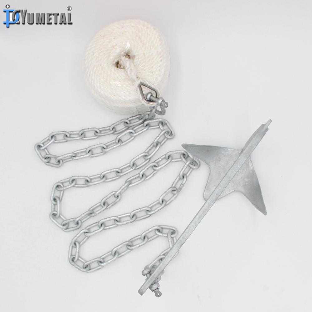 Комплект якоря Bruce с веревко – обзор и цена Boat Anchor Kit Galvanized