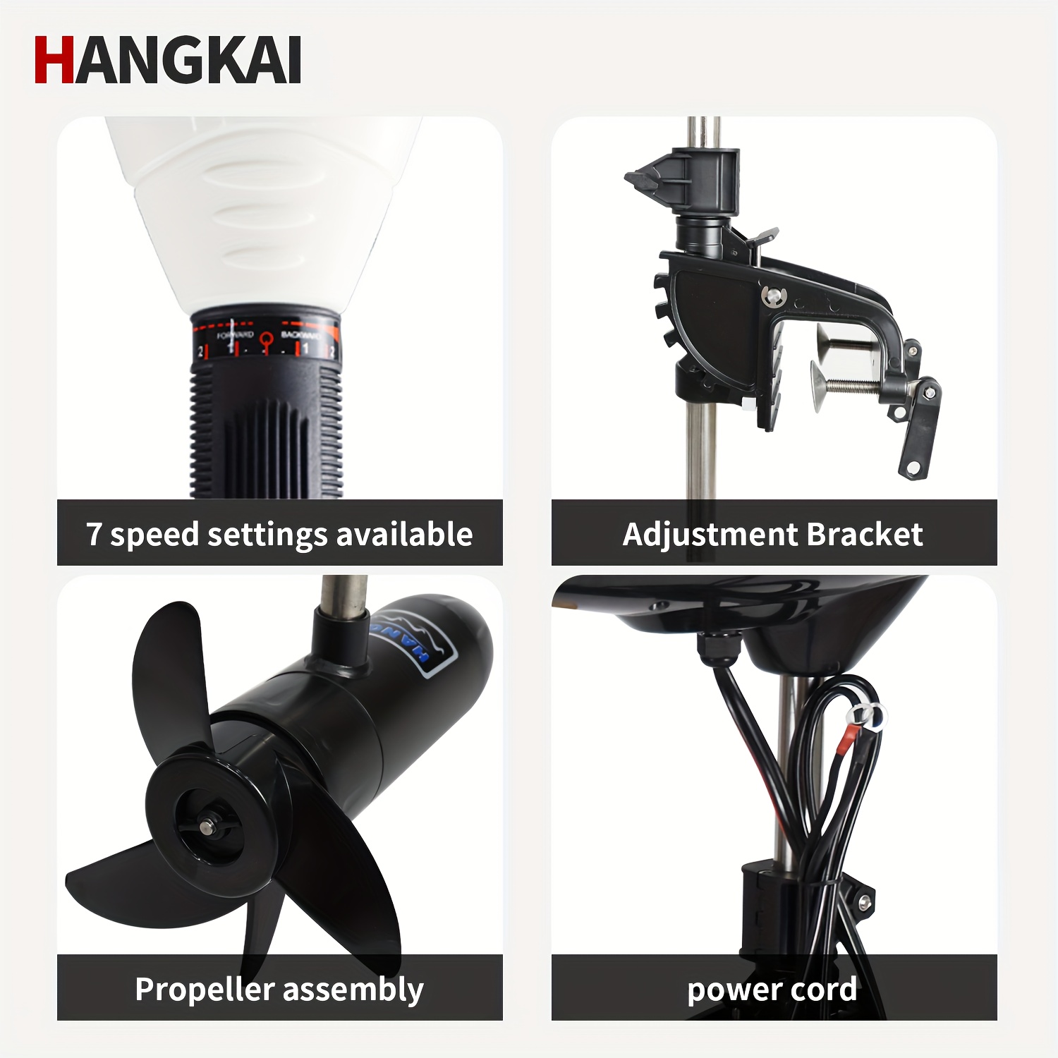 KOETSU HANGKAI 55/65 фунтов тя – обзор и цена Electric Outboard Motor 3Hp