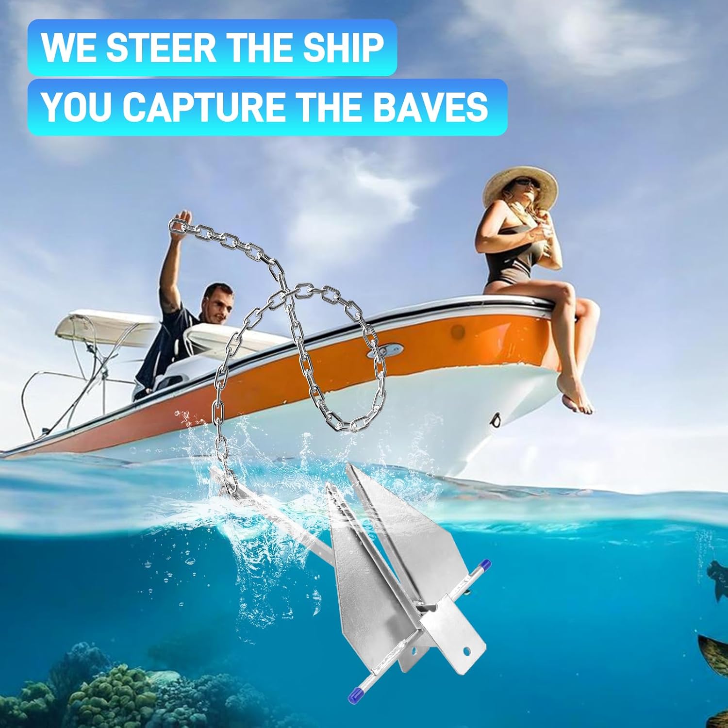 Комплект мощных якорей для лод – обзор и цена Boat Anchor Kit Galvanized