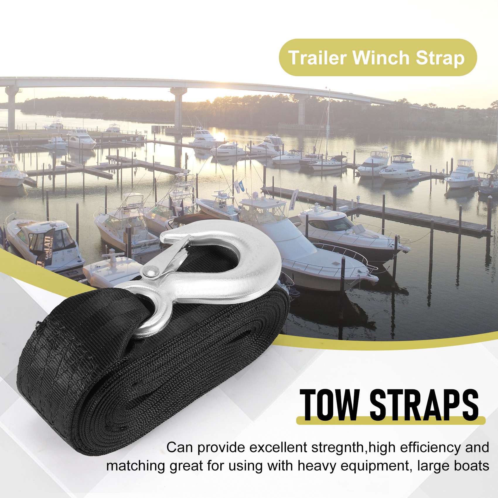 A01K – Замена ремня для лебедк – обзор и цена Boat Trailer Winch Strap