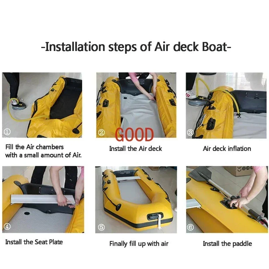 Надувная лодка размером 2,3–3, – обзор и цена Inflatable Boat 3.3M Pvc